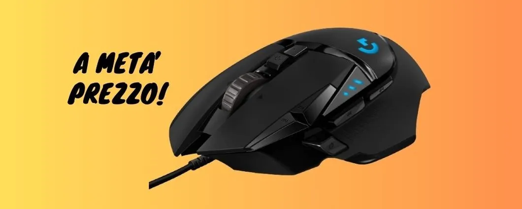 OGGI su Amazon: mouse da gaming Logitech a META' PREZZO (-51% di sconto)