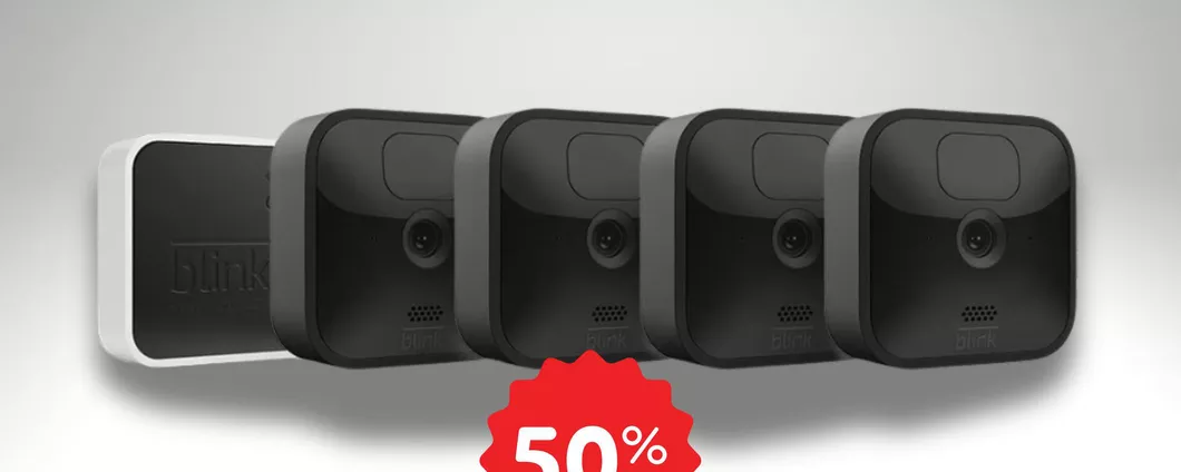 MEGA OFFERTA: 4 videocamere smart Blink Outdoor a prezzo SCIOCCANTE (-45%)