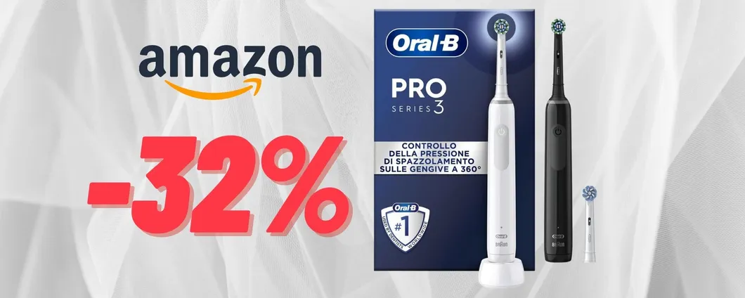OFFERTISSIMA per ben 2 spazzolini elettrici Oral-B PRO Series 3!