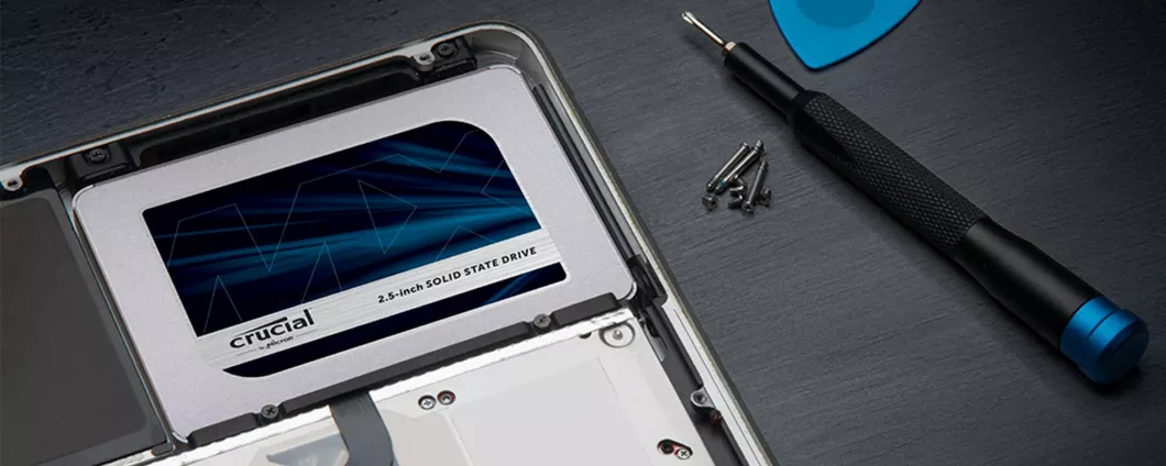 SSD interno Crucial MX500 500GB in sconto del 41% su Amazon