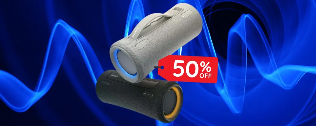 Sony SRS-XG300: speaker portatile Bluetooth dal suono potente (-50%)