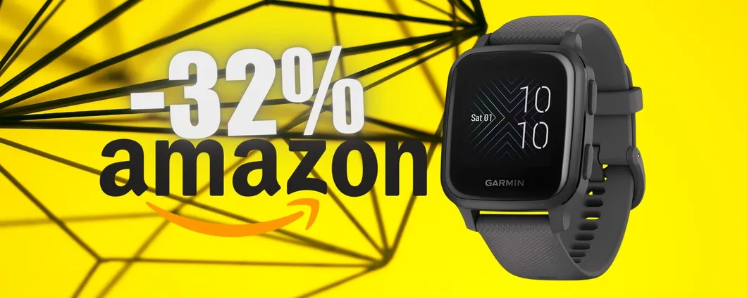 Garmin Venu Sq: il SOGNO diventa realtà con l'OFFERTA Amazon (-32%)