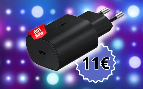 ORIGINALE Caricabatterie Samsung di Tipo C: solo 11€ grazie al 40% di sconto!