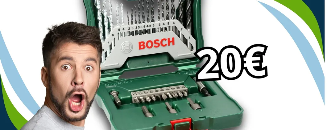 SET DA 33 PEZZI Bosch: per i tuoi lavori di bricolage a casa a soli 20€ in super offerta!