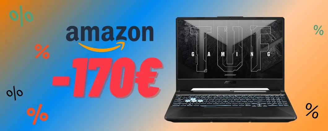 ASUS TUF Gaming F15, il portatile da gaming è tuo con 170€ di SCONTO