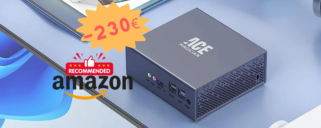 Amazon a briglie sciolte: mini PC con Windows 11 a prezzo REGALO