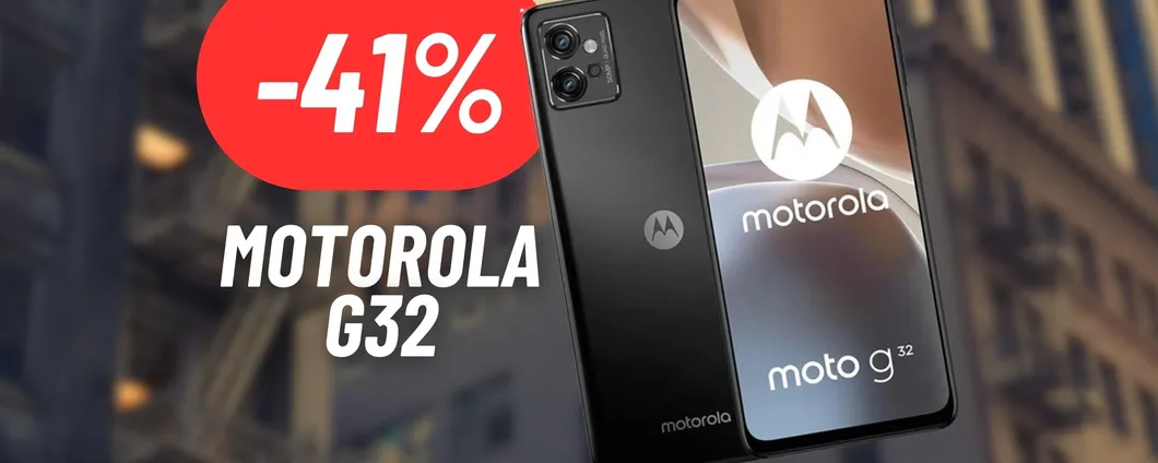 CALA A PICCO il prezzo del Motorola g32: MEGA SCONTO del 41% su Amazon
