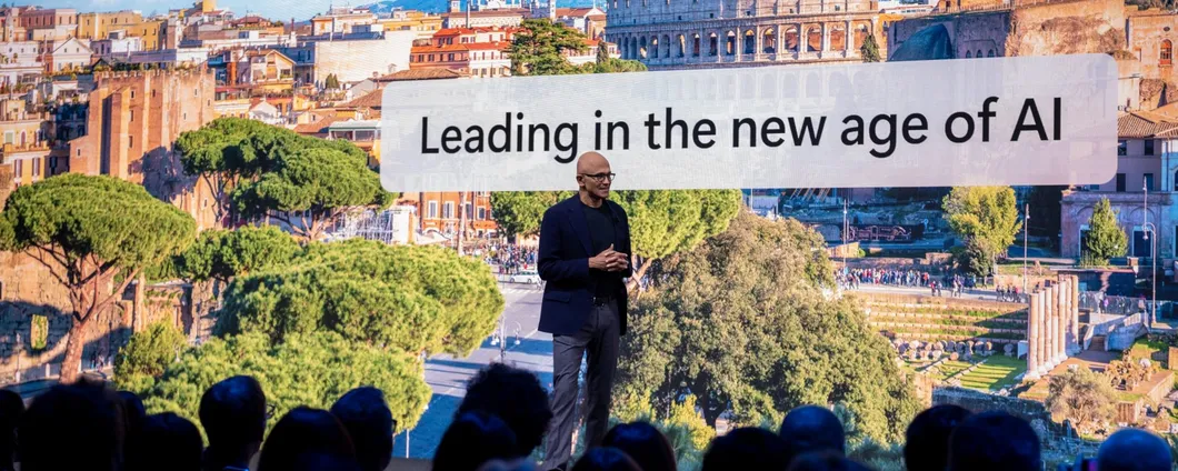 Microsoft AI Tour: Satya Nadella parla dell'AI che trasforma il Paese