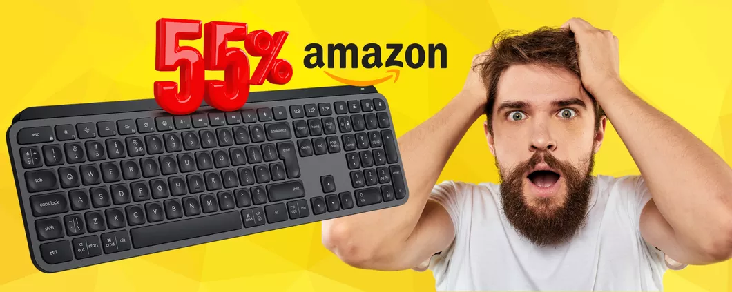 Logitech MX Keys S a un PREZZO MAI VISTO, -55% su Amazon