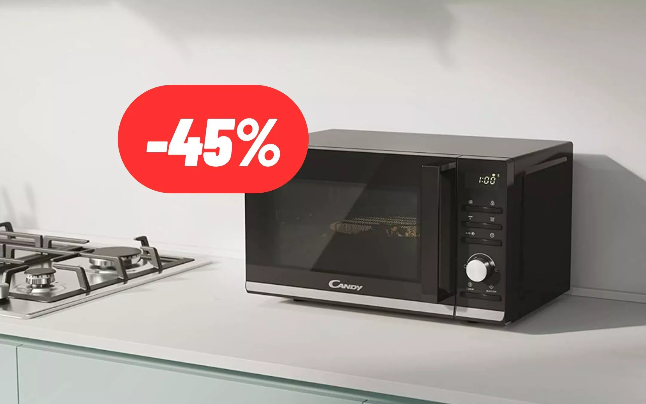 CUCINA PIATTI DELIZIOSI con il Forno a Microonde Candy in MAXI SCONTO su   (-45%)