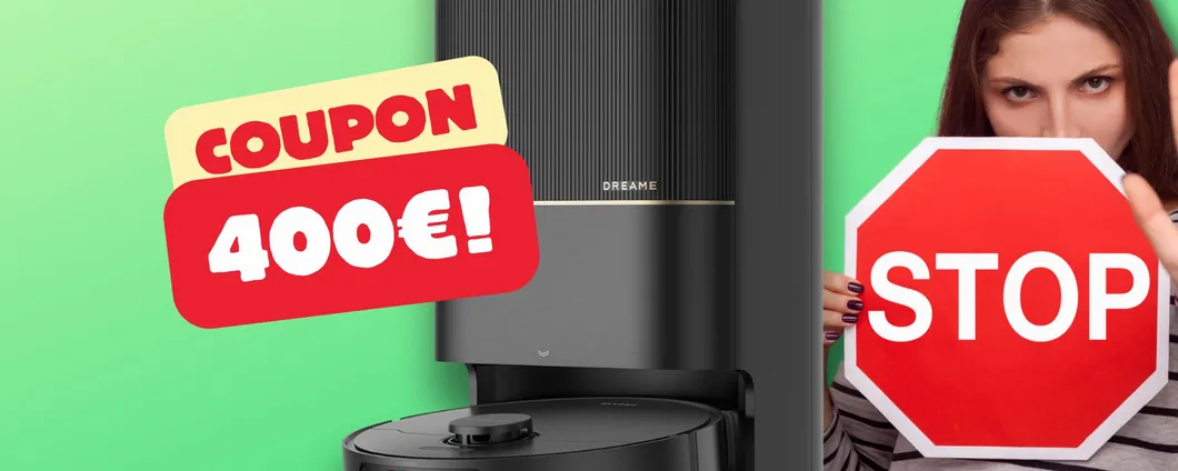 Dreame robot aspirapolvere e lavapavimenti: 400€ DI SCONTO con il COUPON Amazon!