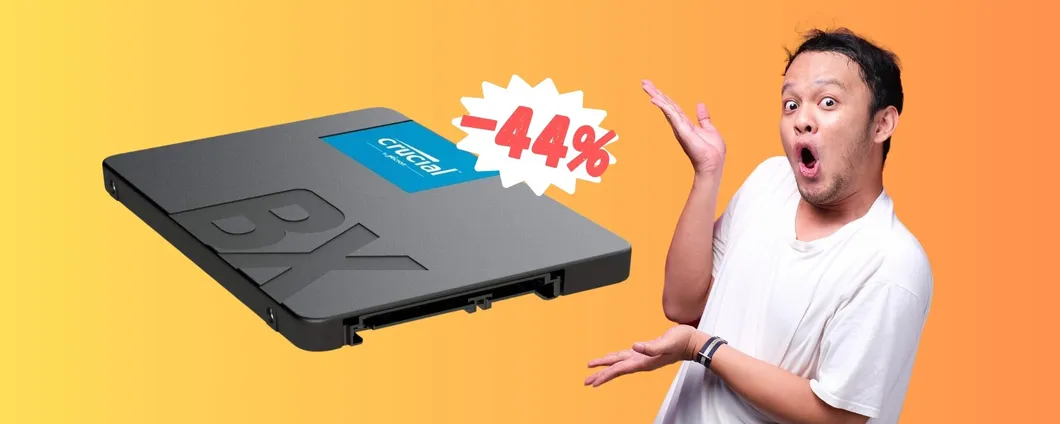 Crucial BX500 da 1TB: SSD interno fino a 540 MB/s a SOLI 47€