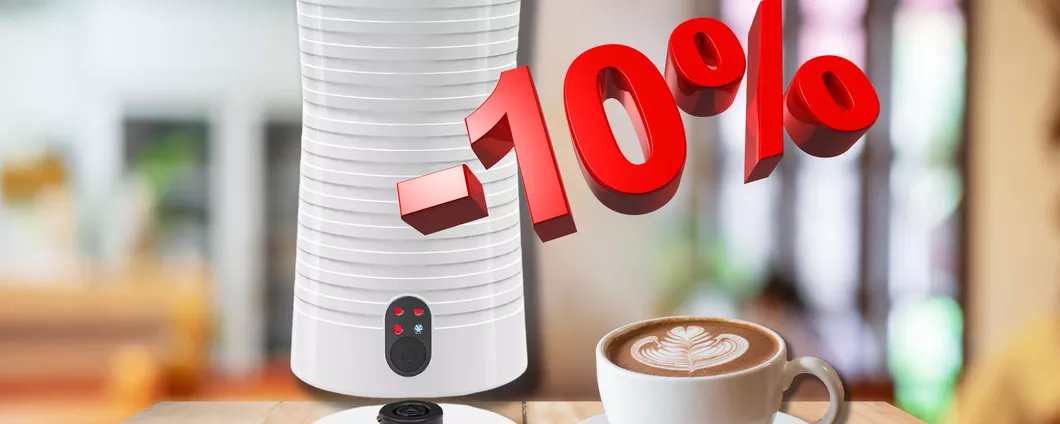 Montalatte elettrico per cappuccini super schiumosi: SOLO 37€ con il coupon!