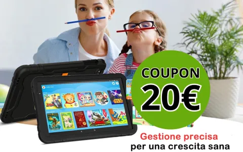 Tablet per bambini: perfetto e SICURO oggi con MEGA coupon sconto