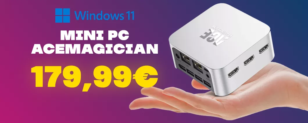 Mini PC Windows 11 Pro: SCONTO di 140€ e prezzo finale IRRISORIO