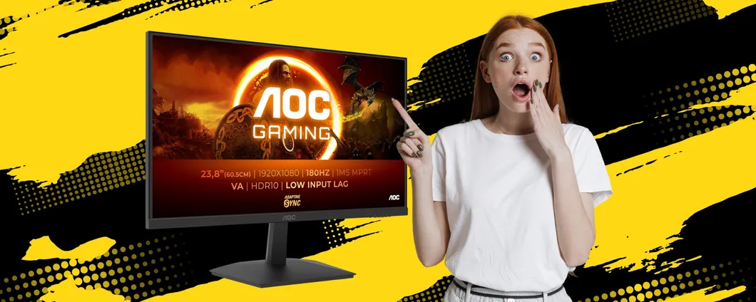 Giochi più reali e immagini coinvolgenti con il monitor da gaming AOC da 24