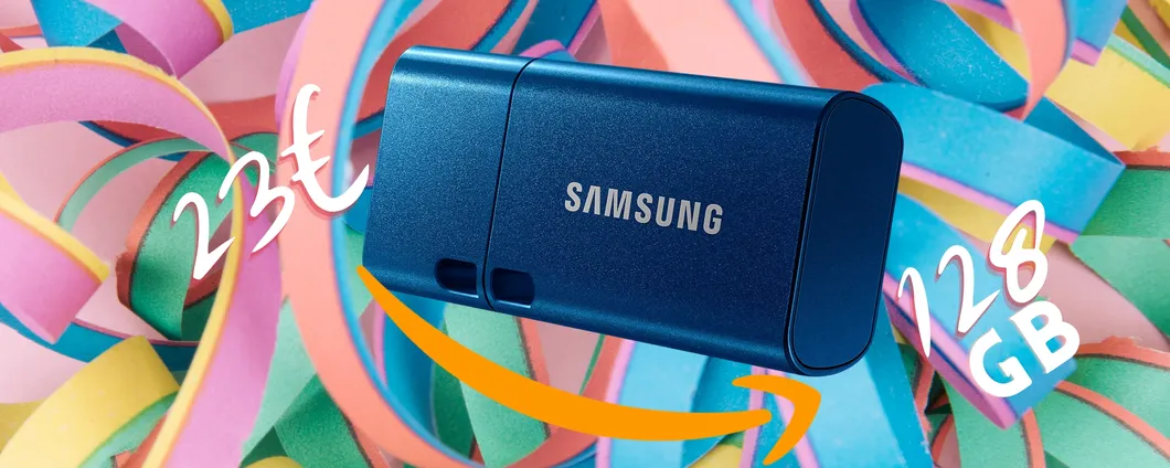 Samsung: chiavetta USB da 128GB SUPER VELOCE a 23€ circa