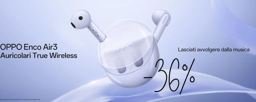 OPPO Enco Air3: auricolari wireless per chiamate perfette e musica wow