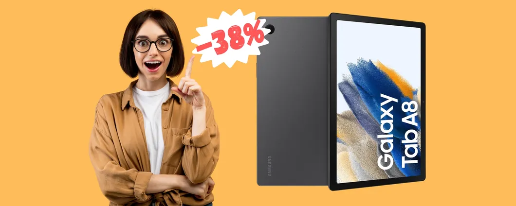 Samsung Galaxy Tab A8: qualità prezzo eccellente e ora al 38%