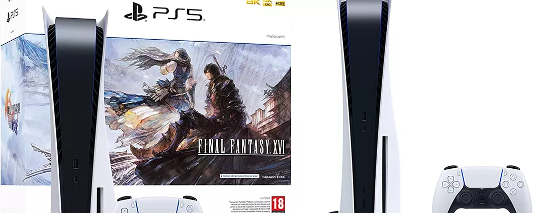 PlayStation 5 standard con Final Fantasy XVI su Amazon: fate in fretta, pochi pezzi