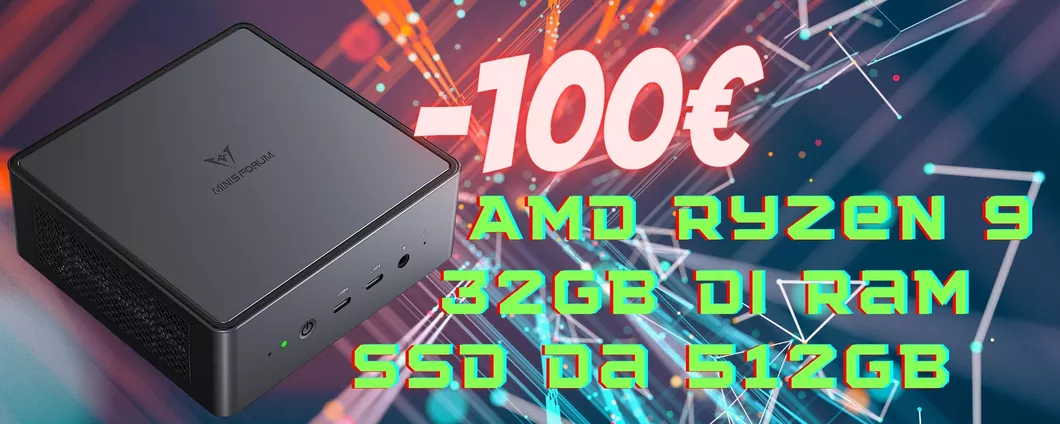 AMD Ryzen 9, 32GB di RAM e SSD da 512GB per un Mini PC SPAVENTOSO