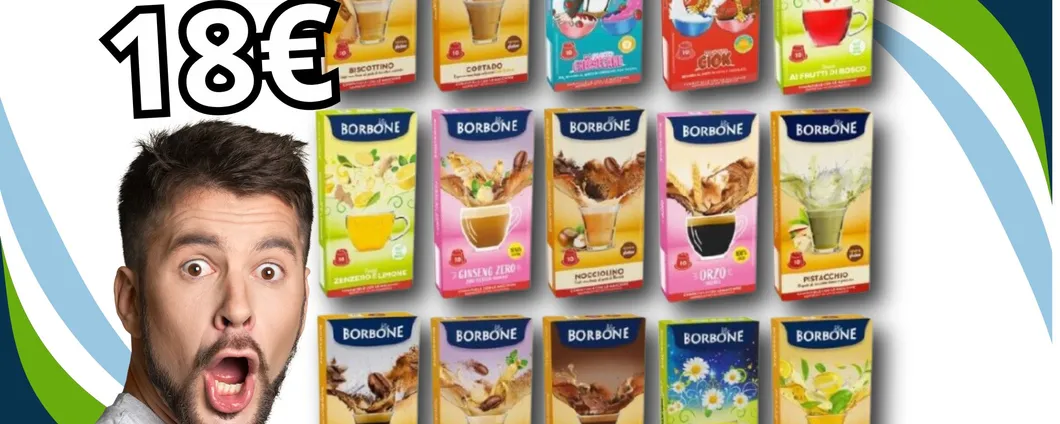 Prova il SUPER MIX Borbone di Ginseng e Té misti a soli 18€: scopri tutti i gusti!