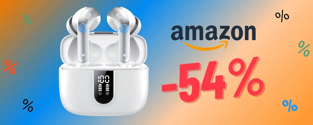 Cuffie Bluetooth 5.3 ora tue con DOPPIO SCONTO su Amazon!