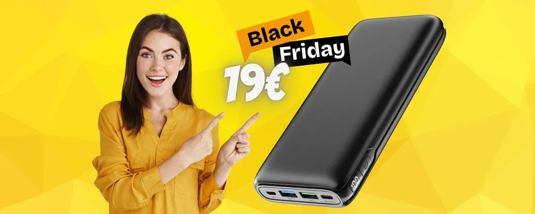 Power Bank da 26800 mAh e 3 uscite tuo a SOLI 19€ al Cyber Monday
