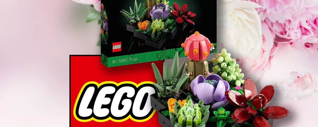 Regalo per la mamma: LEGO Icons Piante Grasse a prezzo super per celebrarla al meglio!
