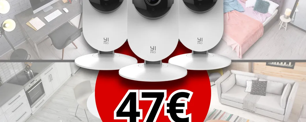 Telecamera WiFi Interno: confezione da 3 a prezzo REGALO su Amazon