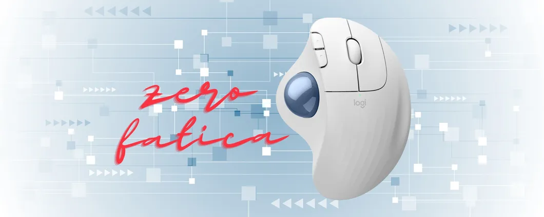 Logitech ERGO M575S: il mouse trackball wireless che azzera la fatica e costa poco