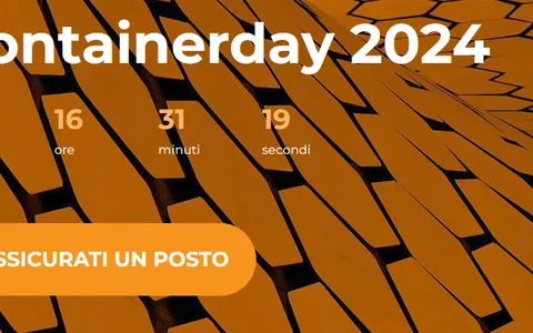 containerday 2024: 10 ottobre, a Bologna. Online la lineup