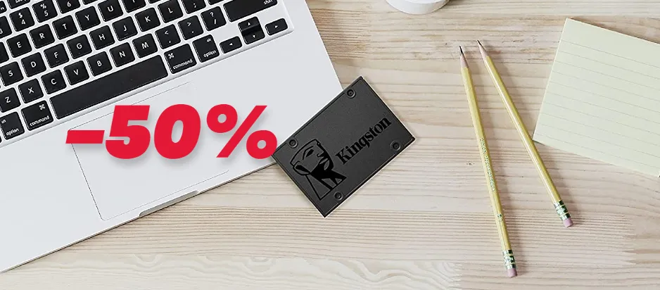 SSD interno Kingston A400 da 240GB REGALATO su Amazon (-50%)