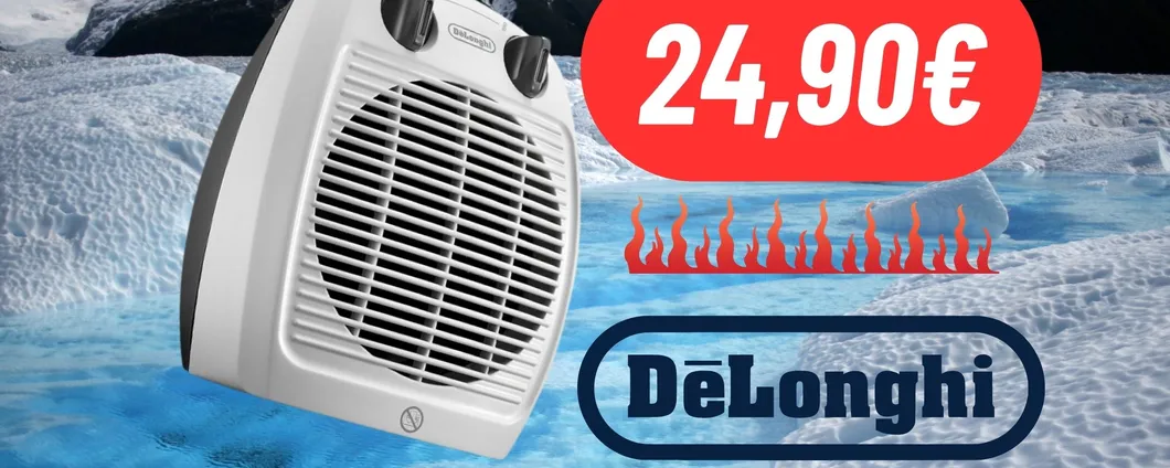 Riscalda la tua stanza con il Termoventilatore De'Longhi ad un PREZZO RIDICOLO