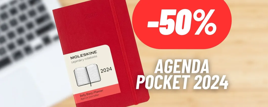 Agenda Moleskine piccola e compatta al 50% di SCONTO su Amazon