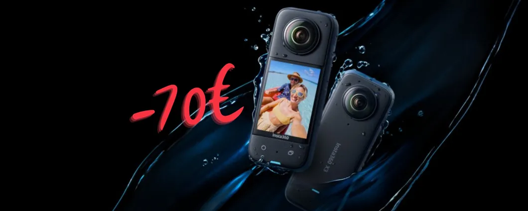 Insta360 X3: risparmia 70€ su Amazon e cattura ogni momento con questa Action cam