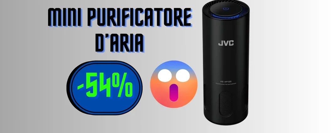 Aria più pura e sana al 54% DI SCONTO: il purificatore d'aria portatile è IN OFFERTA