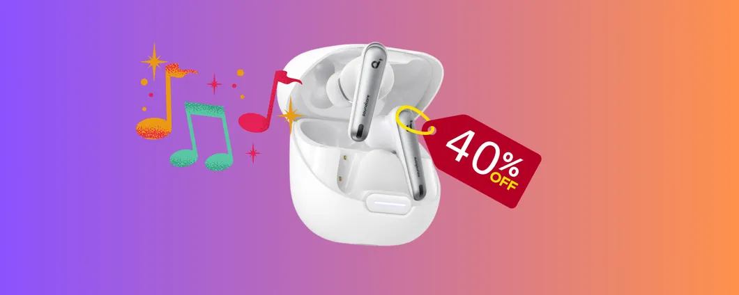 Cuffie Bluetooth Soundcore scontatissime al -40%: occasione irripetibile su Amazon