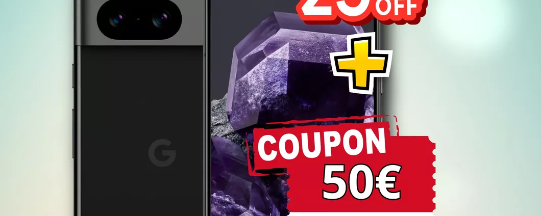 Google Pixel 8: SOLO OGGI sconto + coupon per un ribasso di 250€!