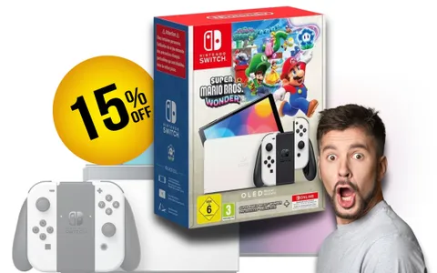 Nintendo Switch OLED Bianca con Super Mario Bros Wonder: APPROFITTANE OGGI
