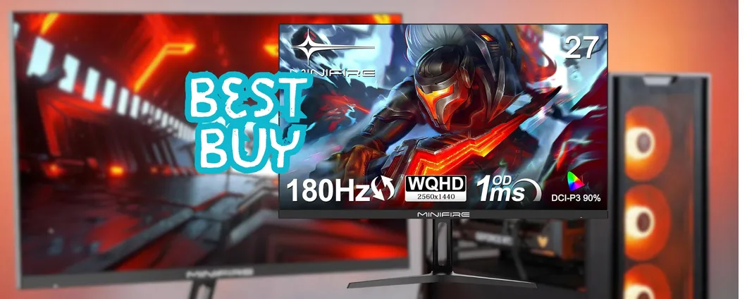 Monitor Gaming WQHD da 27 pollici che ti porta all'interno dei giochi