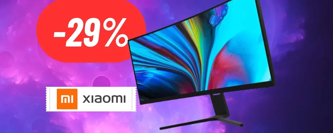 30 pollici e qualità eccelsa: il monitor curvo di Xiaomi è in SUPER SCONTO