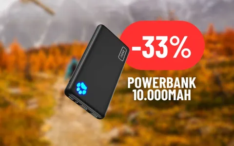 DISPOSITIVI SEMPRE AL 100% con il Powerbank da 10.000mAh al 33% di SCONTO