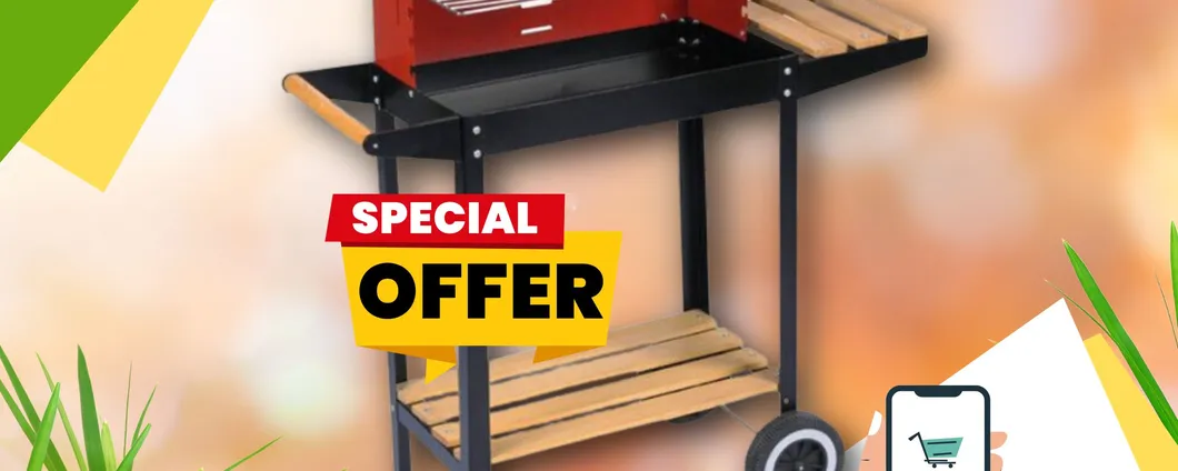 Grigliate fra amici: BARBECUE in acciaio e legno A SOLI 40€ per la promo eBay!