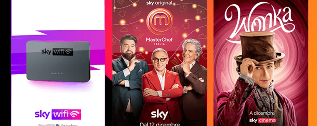 Sky Wifi con Sky TV e Sky Cinema a 35,80€/mese (offerta Black Friday)