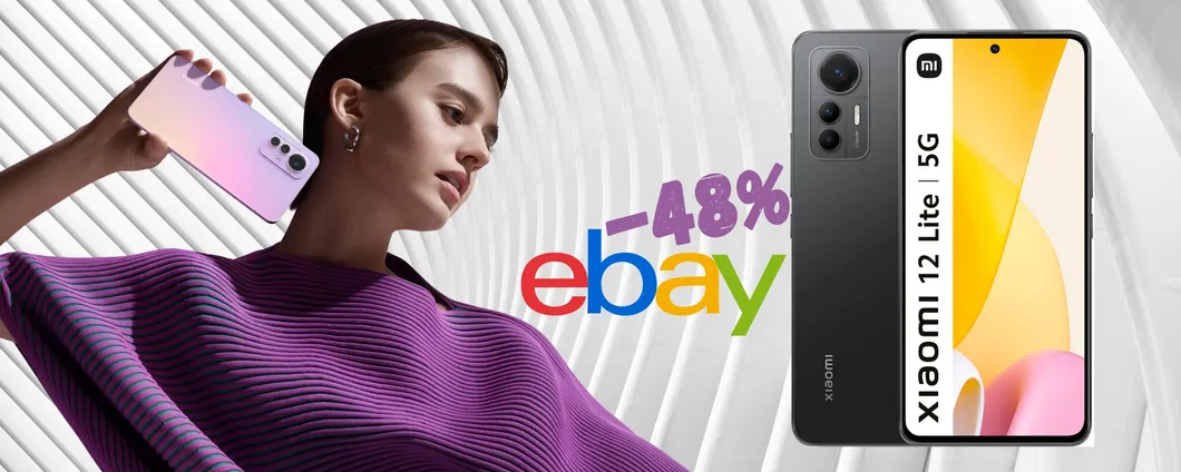 Xiaomi 12 Lite 5G a PREZZO SCIOLTO su eBay, sconto del 48%