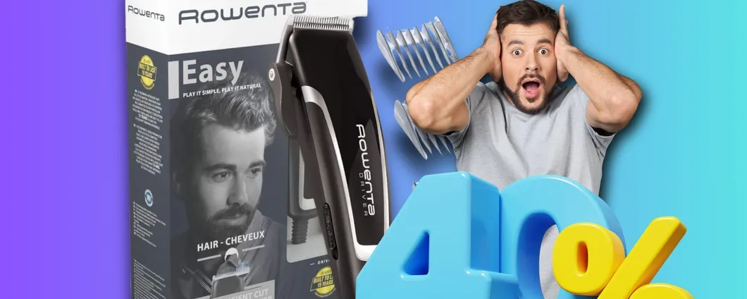 Tagliacapelli Rowenta: IDEA REGALO a soli 15€ su Amazon per poco tempo!