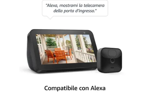 Videocamera di sicurezza in HD Blink Outdoor compatibile con Alexa in promo su Amazon