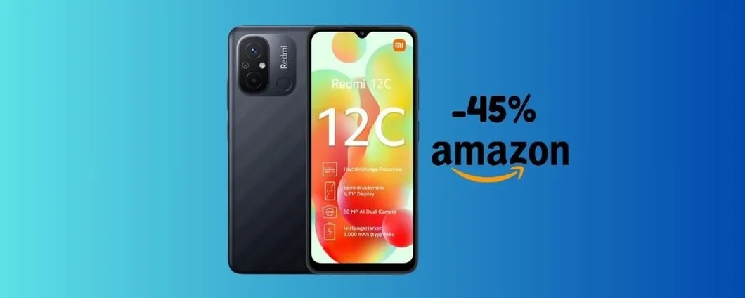 Xiaomi Redmi 12C SCONTATO del 45%, lo paghi solamente 108 euro su eBay!
