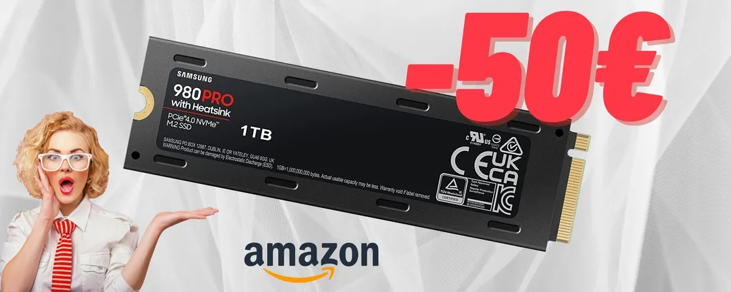 Prime Day 2023: 50€ di sconto per l'SSD Samsung da 1TB